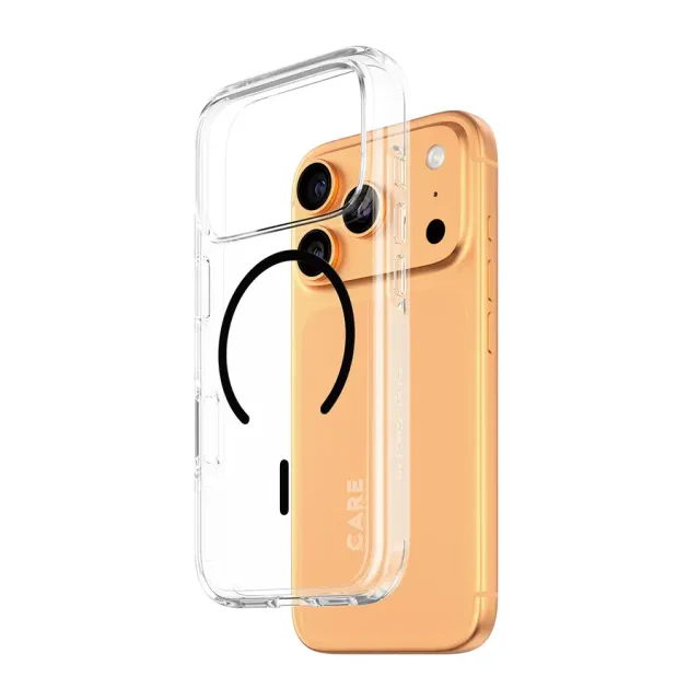 PanzerGlass CARE™ by ® Urban Explorer Case Transparent w. Black MagSafe iPhone 17 Pro