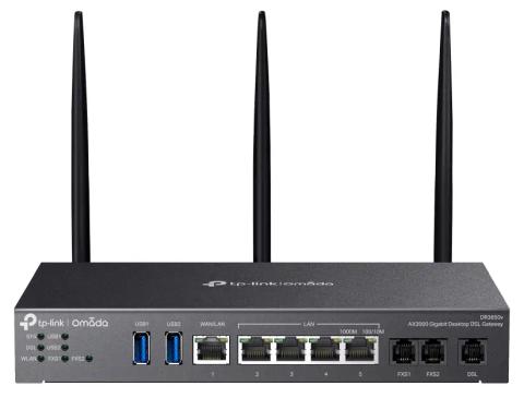 TP-Link Omada DR3220v-4G wireless router Gigabit Ethernet Dual-band (2.4 GHz / 5 GHz) Black