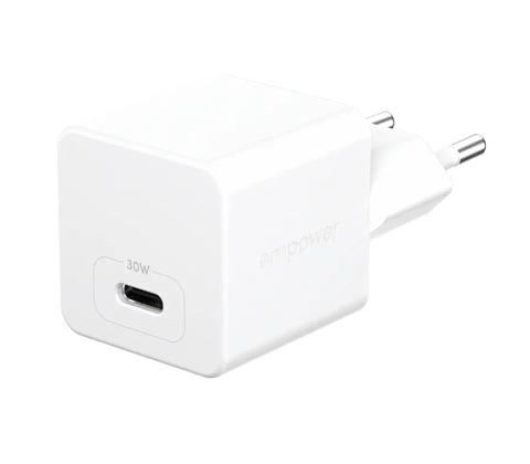 PanzerGlass empower™ by ® Turbo 30W Charger Single USB-C | EU Plug | Silver White Smartphone AC Fast charging Indoor