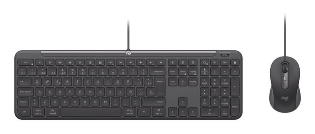 Logitech 920-013346 keyboard Mouse included Home/Office USB QWERTY Italian Graphite