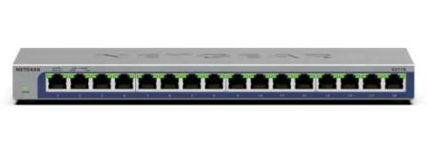 NETGEAR GS116 Unmanaged L2 Gigabit Ethernet (10/100/1000) Black
