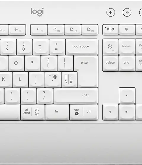 Logitech Signature MK650 Combo For Business keyboard Mouse included Office RF Wireless + Bluetooth QWERTY Russian White