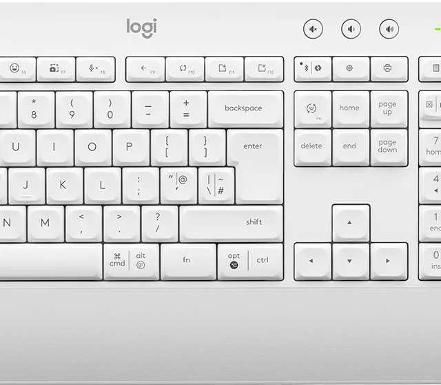 Logitech Signature MK650 Combo For Business keyboard Mouse included Office RF Wireless + Bluetooth QWERTY Russian White
