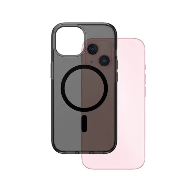 PanzerGlass CARE™ by ® Smokey Case w. Black MagSafe iPhone 15