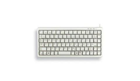 CHERRY G84-4100 COMPACT KEYBOARD Corded, USB/PS2, Light Grey, (QWERTY - UK)