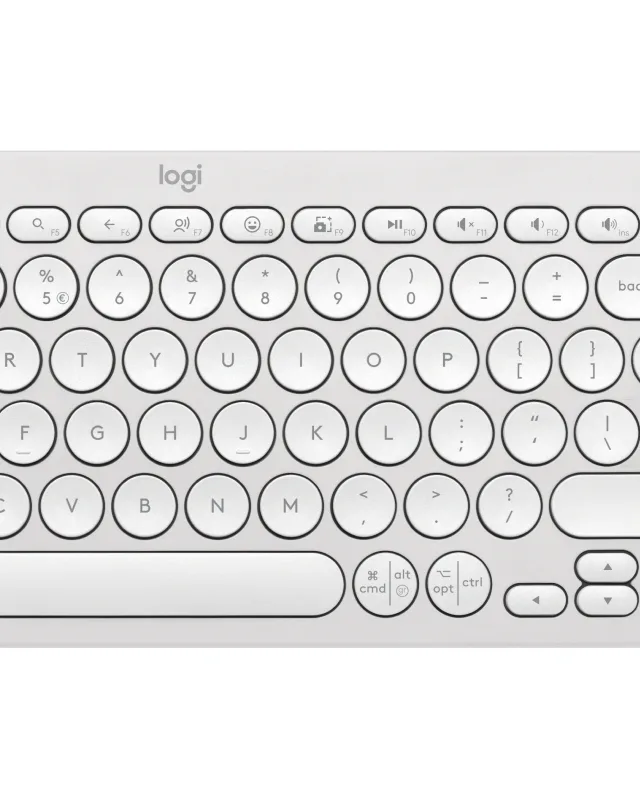 Logitech 920-012240 keyboard Mouse included Universal RF Wireless + Bluetooth QWERTY US International White