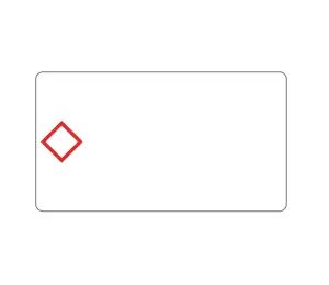 Brother LTZ12055FGHS self-adhesive label Rectangle White, Red