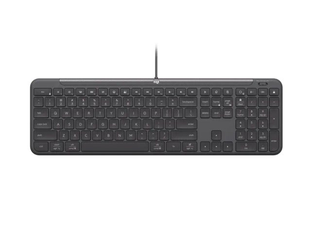 Logitech Signature Slim Wired K620 For Business keyboard Universal USB QWERTY Nordic Graphite