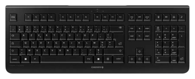 CHERRY KW 3000 keyboard Universal RF Wireless AZERTY French Black