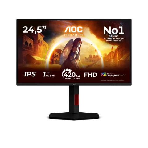AOC G4 25G4KUR computer monitor 62.2 cm (24.5") 1920 x 1080 pixels Full HD LED Black, Red