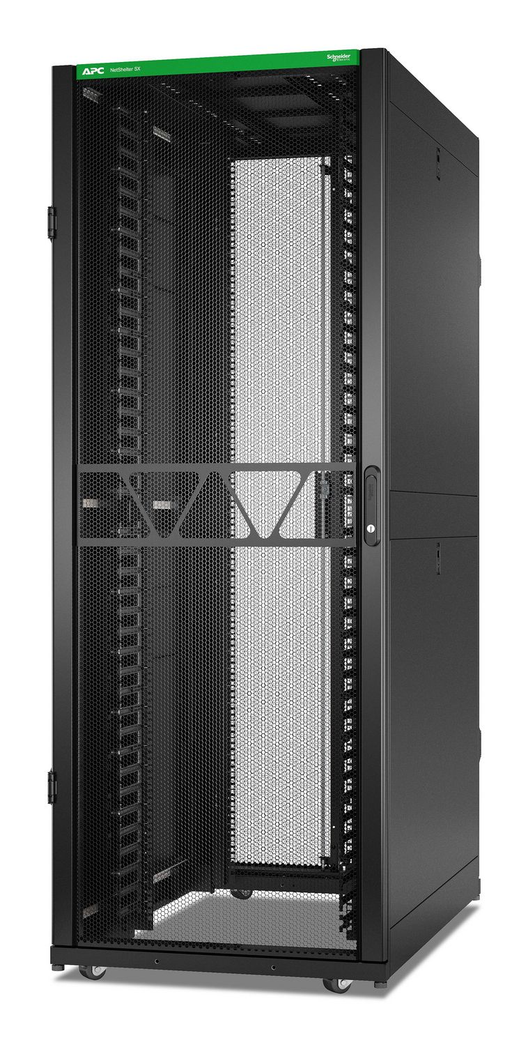 APC NetShelter SX, Networking Rack Enclosure, 42U, 1991H x 750W x 1200D mm, with Sides, Black