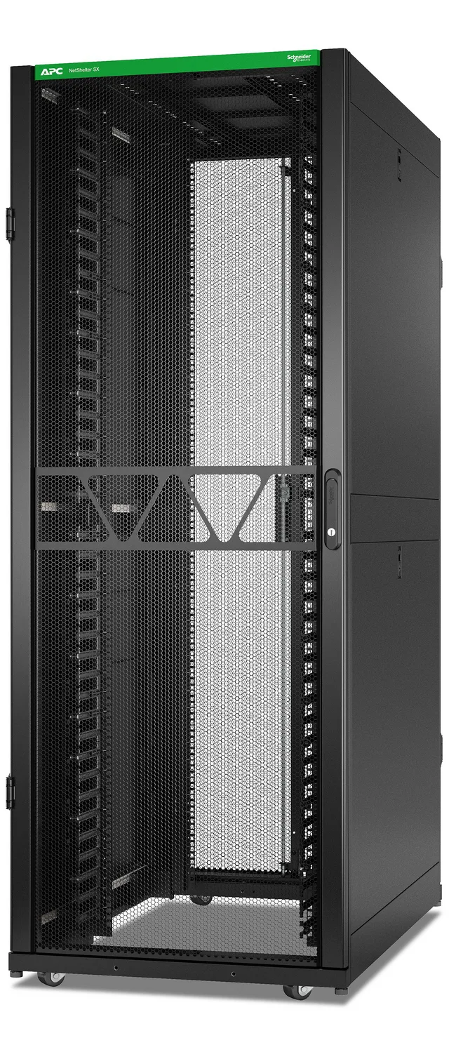 APC NetShelter SX, Networking Rack Enclosure, 42U, 1991H x 750W x 1200D mm, with Sides, Black