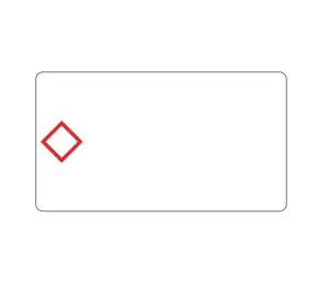 Brother LTZ12105FGHS self-adhesive label Rectangle White, Red