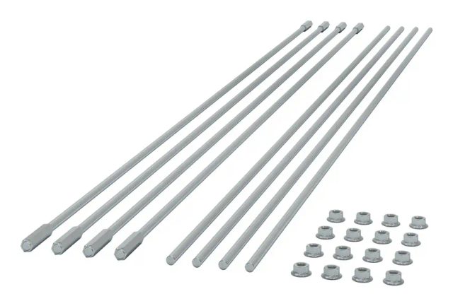 APC NetShelter Aisle Containment, Supporting Rods, 1500 mm, Set of 8, Zinc