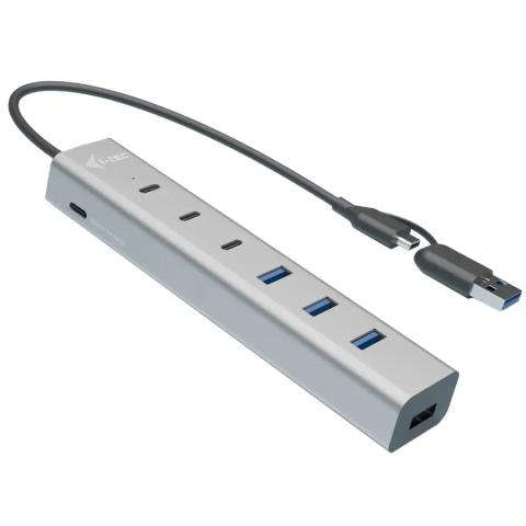 i-tec USB-C/USB-A Charging Metal HUB 7 port (3x USB-C, 4x USB-A)