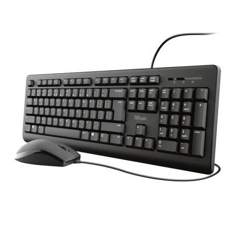 Trust Primo keyboard Mouse included Office USB QWERTZ Croatian, Slovenian Black