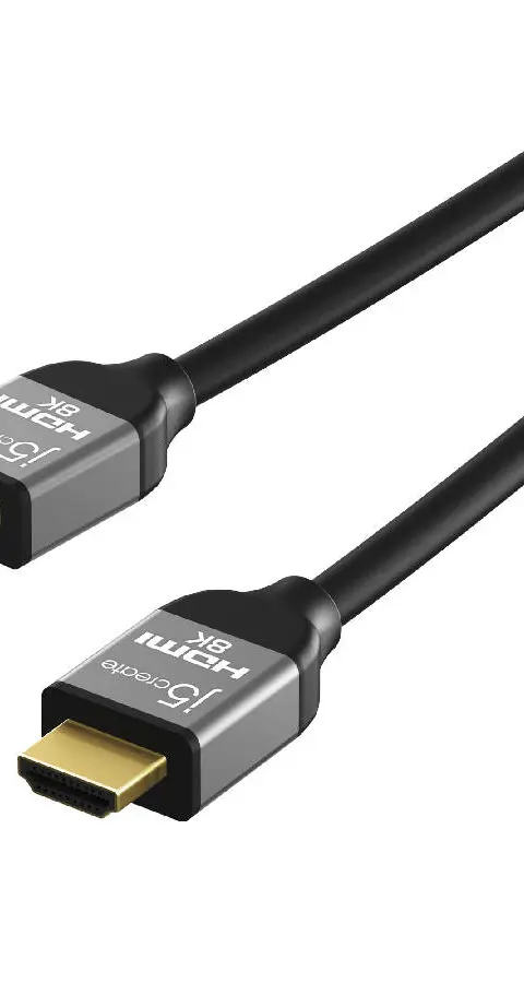 j5create JDC53 Ultra High Speed 8K UHD HDMI™ Cable, Black and Grey, 2 m