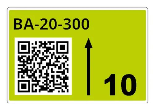 Brother LTZ17055FQR self-adhesive label Rectangle Green