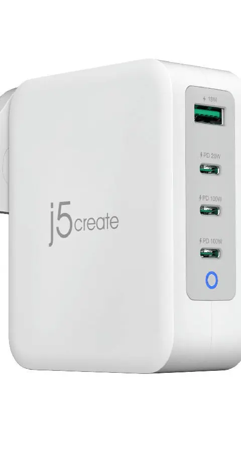 j5create JUP43130F-FN 130W GaN USB-C® 4-Port Charger - UK