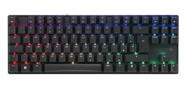CHERRY MX 8.2 TKL WIRELESS keyboard Gaming USB + RF Wireless + Bluetooth QWERTY Nordic Black