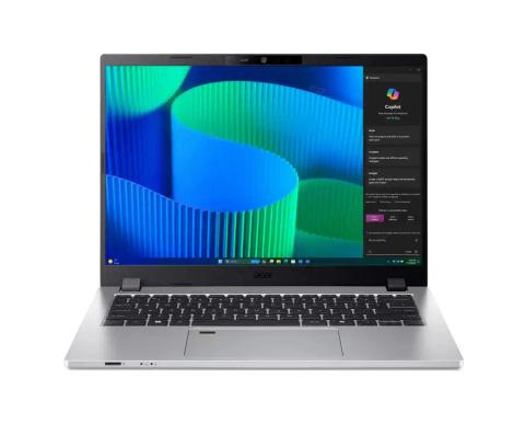 Acer TravelMate P2 TMP214-56-TCO-54AL Intel Core 5 120U Laptop 35.6 cm (14") WUXGA 16 GB DDR5-SDRAM 512 GB SSD Wi-Fi 6E (802.11ax) Windows 11 Pro German Silver