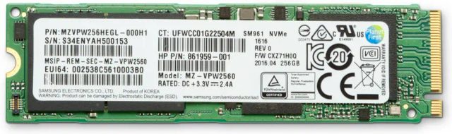 HP Z Turbo Drive 256 GB M.2 PCI Express 3.0 NVMe TLC