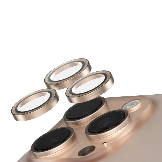 PanzerGlass SAFE. by ® Camera Lens Protector Glitter Gold iPhone 16 Pro | 16 Pro Max Clear screen protector Apple 1 pc(s)