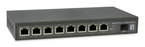 LevelOne GEP-0925 network switch Unmanaged 2.5G Ethernet (100/1000/2500) Power over Ethernet (PoE) Black