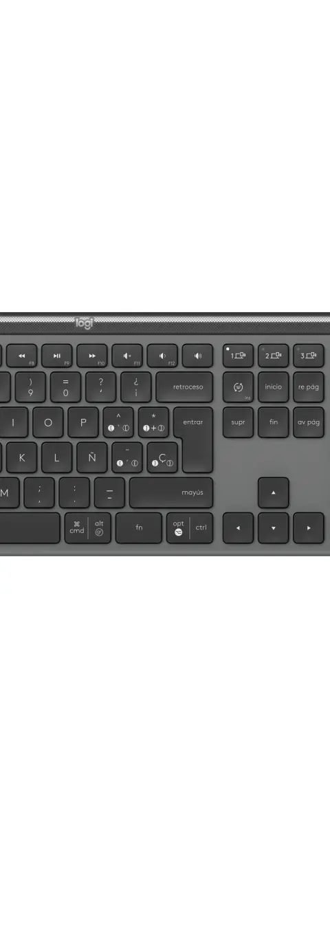 Logitech 920-012486 keyboard Mouse included Office RF Wireless + Bluetooth QWERTY Spanish Graphite