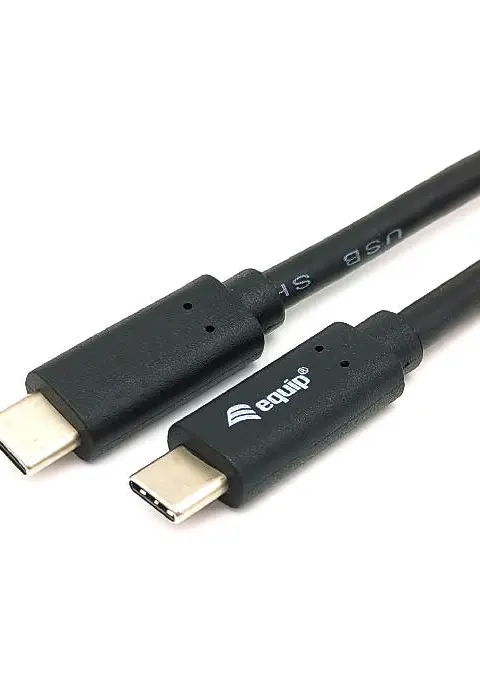 Equip USB 3.2 Gen 1 C to C cable, 0.5m, PD 60W, 5Gbps, Black