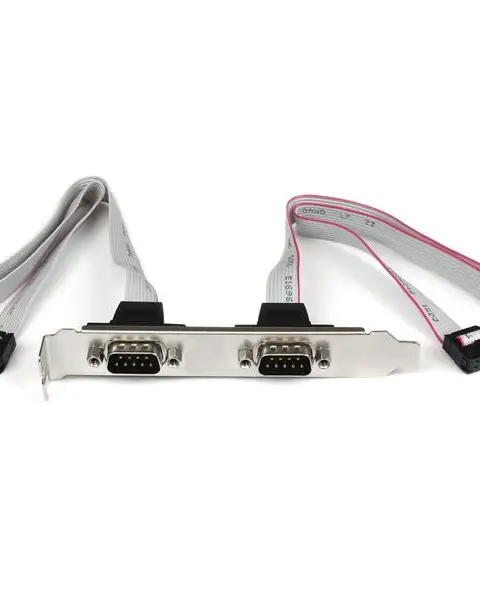 StarTech.com 2 Port 16in DB9 Serial Port Bracket to 10 Pin Header