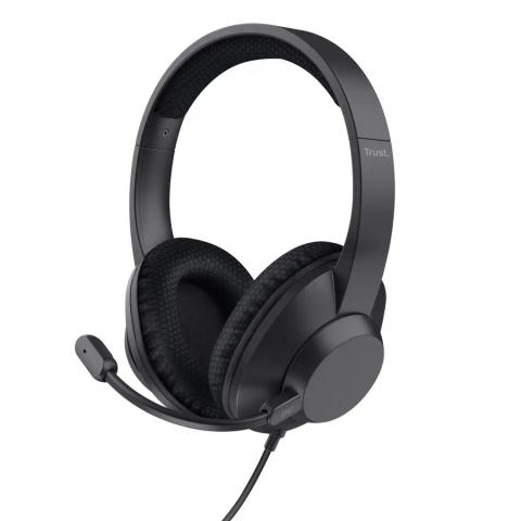 Trust Ayda Max Headset Wired Head-band Calls/Music USB Type-C / USB Type-A Black