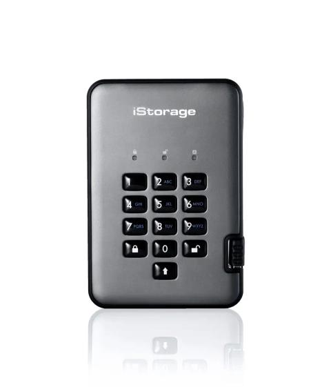 iStorage diskAshur PRO² HDD 2TB | Secure Portable Hard Drive |FIPS 140-2 Level 2, NCSC CPA, NLNCSA BSPA & NATO Restricted | AES-XTS 256-bit Hardware Encryption | PIN protected | OS & Platform Independent |GDPR, TAA Compliant|Brute force hack defence | Dust/Water Resistant