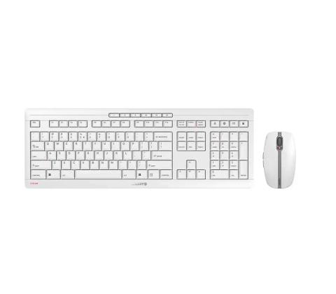 CHERRY Stream Desktop keyboard Mouse included Office RF Wireless QWERTY US English Grey