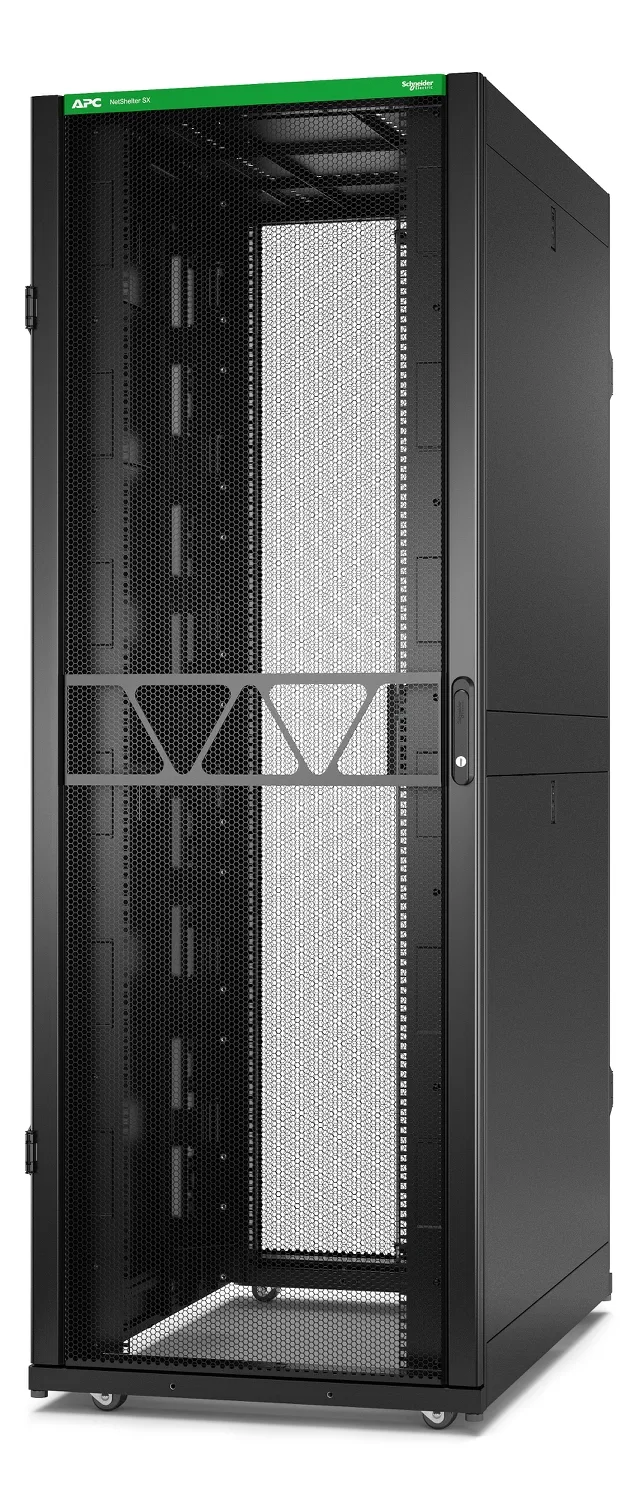 APC NetShelter SX Server Rack Gen 2, 45U, 2124H x 750W x 1200D mm, with Sides, Black