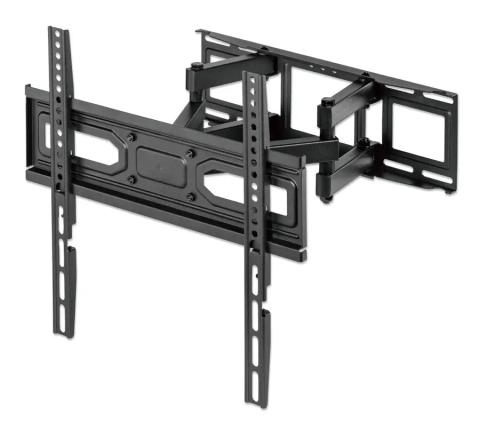 Manhattan Wall Mount for TV & Monitors (Full Motion), For screens 32" to 55", VESA compatibility: all between 100x100mm to 400x400mm - check the dimensions of the four mounting holes on back of screen to ensure it fits, Max 40kg, Black, Bracket, Lifetime Warranty