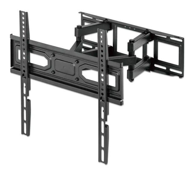Manhattan Wall Mount for TV & Monitors (Full Motion), For screens 32" to 55", VESA compatibility: all between 100x100mm to 400x400mm - check the dimensions of the four mounting holes on back of screen to ensure it fits, Max 40kg, Black, Bracket, Lifetime Warranty