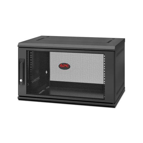 APC NetShelter WX AR106SH4, 6U, 19inch patch cabinet, Wall mounting, Pre-assembled, 400mm deep