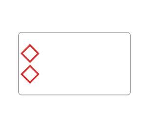 Brother LTZ12075F2PI self-adhesive label Rectangle White, Red