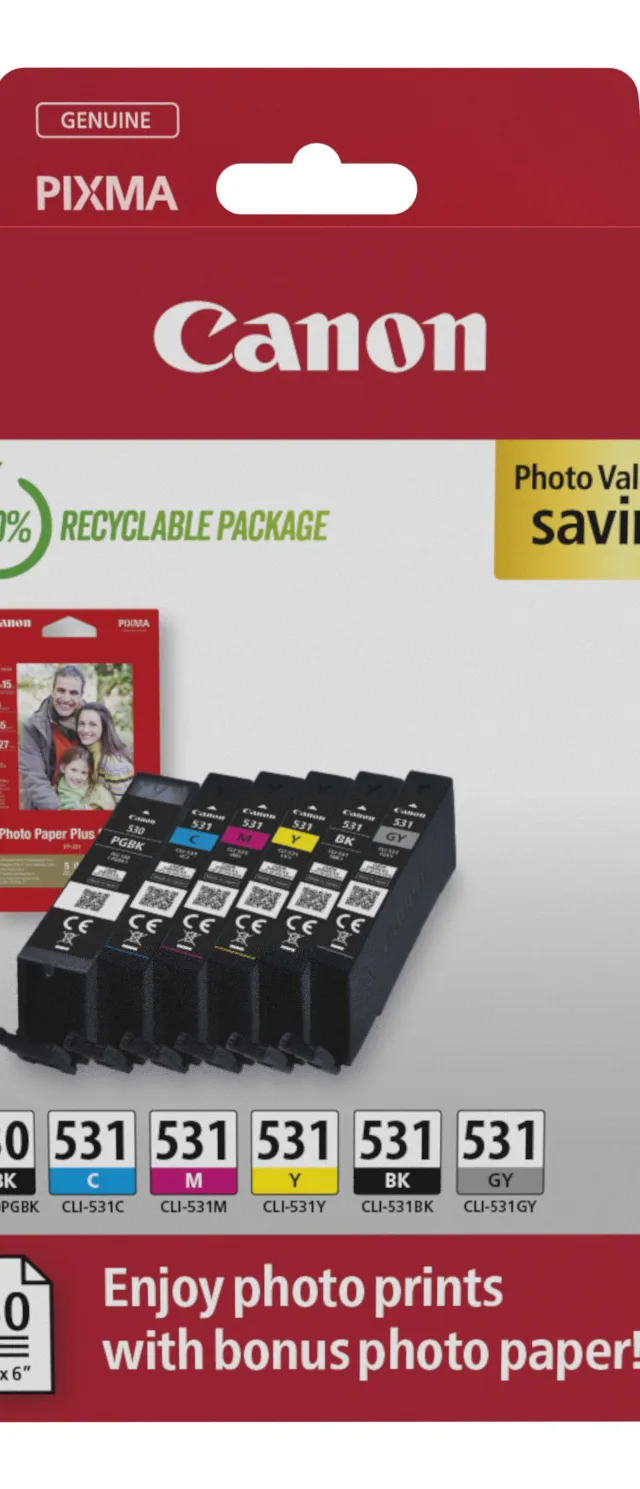 Canon PGI-530/CLI-531 PVP ink cartridge 6 pc(s) Original Black, Cyan, Grey, Magenta, Photo black, Yellow