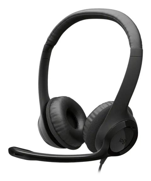 Logitech H390 USB Headset Wired Head-band Calls/Music USB Type-C Black