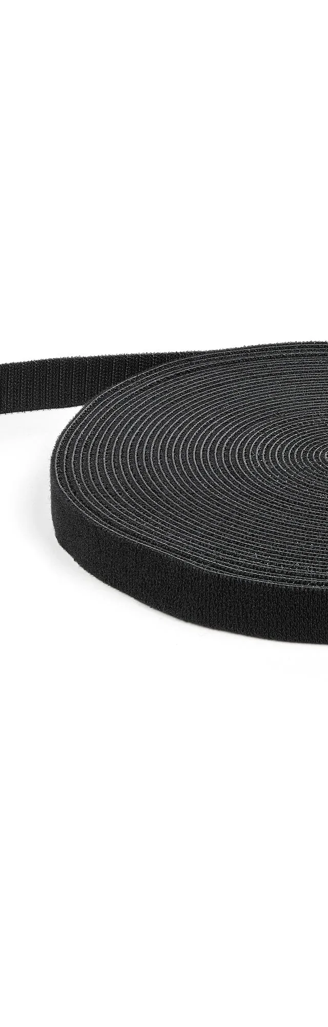 StarTech.com 50ft Hook and Loop Roll - Cut-to-Size Reusable Cable Ties - Bulk Industrial Wire Fastener Tape /Adjustable Fabric Wraps Black / Resuable Self Gripping Cable Management Straps