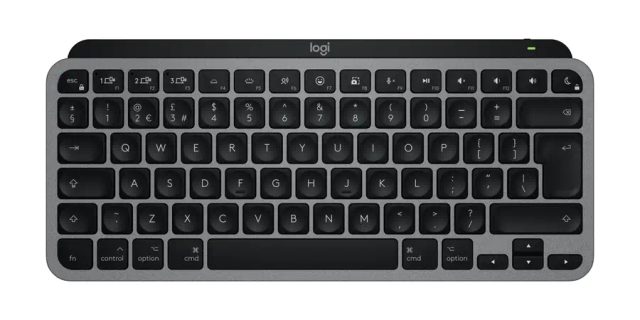Logitech MX Keys Mini For Mac keyboard Home/Office Bluetooth QWERTY UK English Black, Grey