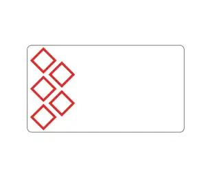 Brother LTZ12105F5PI self-adhesive label Rectangle White, Red