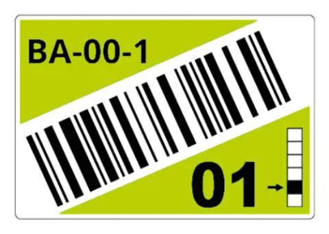 Brother LTZ17055FCB self-adhesive label Rectangle Green