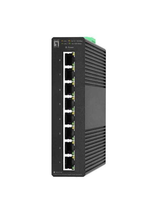 LevelOne Hilbert 8-Port Industrial Gigabit Smart Lite Switch