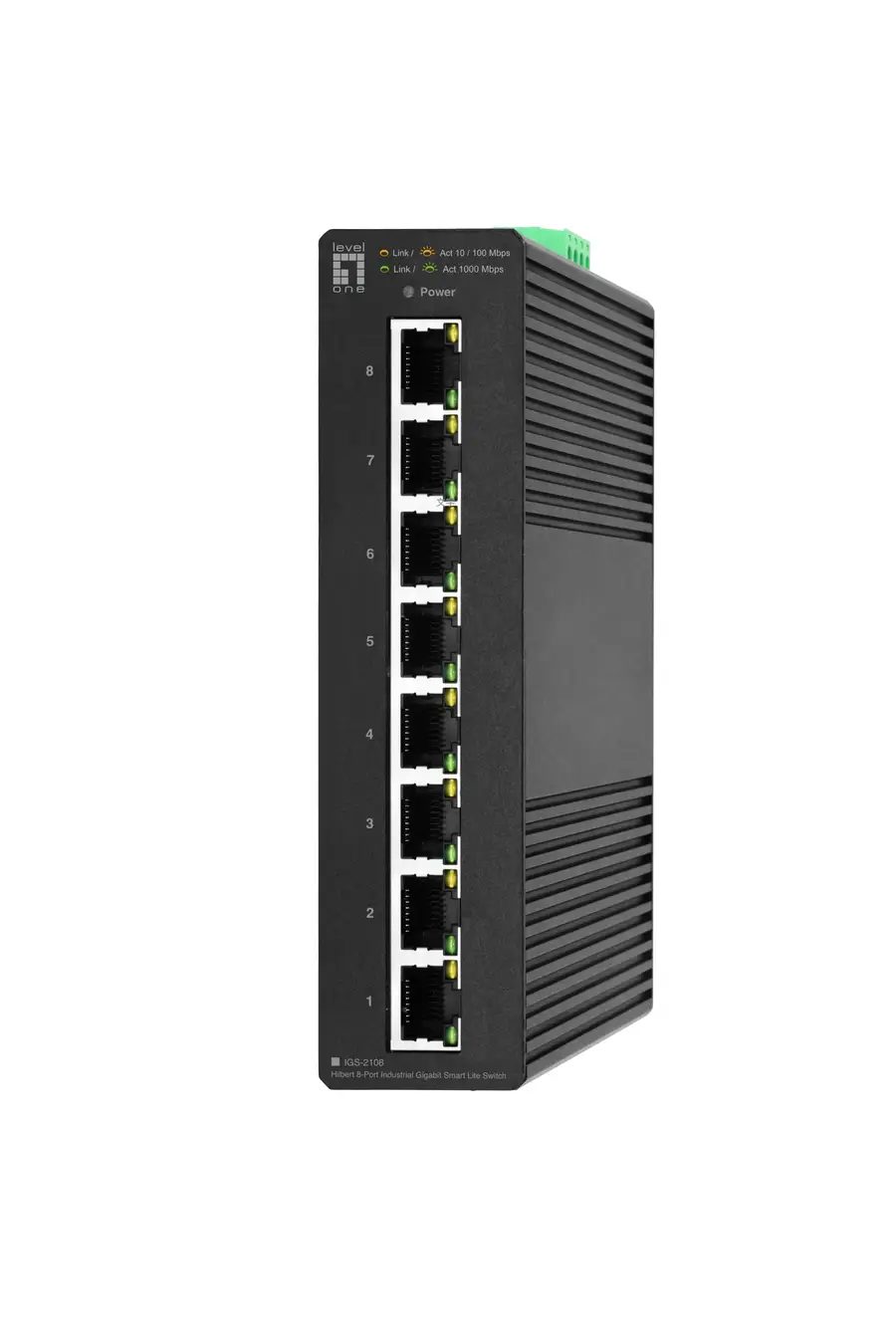 LevelOne Hilbert 8-Port Industrial Gigabit Smart Lite Switch