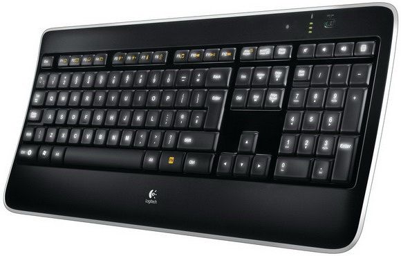 Logitech Wireless Illuminated K800 keyboard RF Wireless AZERTY French Black