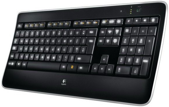 Logitech Wireless Illuminated K800 keyboard RF Wireless AZERTY French Black