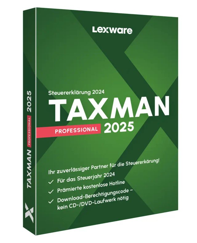 Lexware TAXMAN professional 2025 Tax returning 1 license(s)